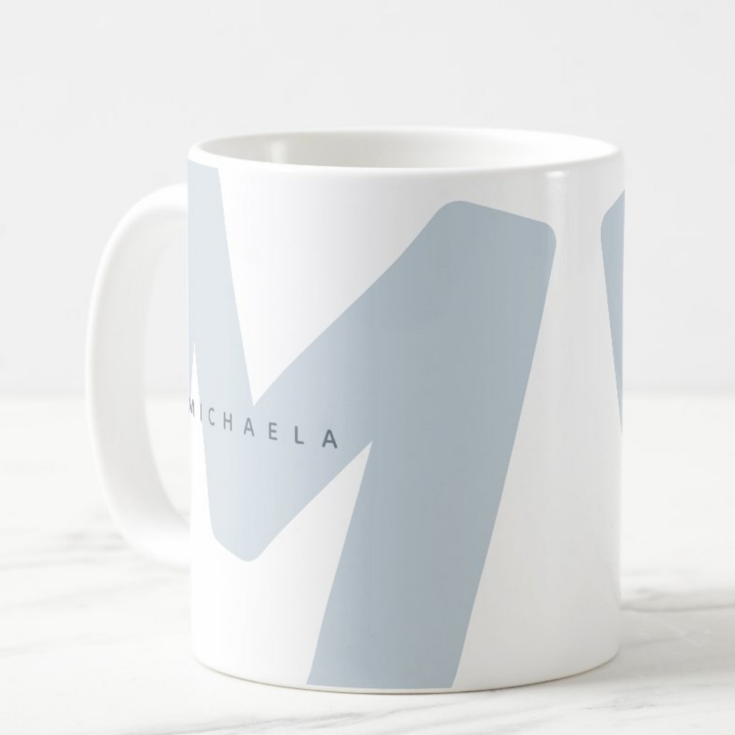 WTP Modern Oversized Monogrammed Custom Initial Name + Name Coffee Mug