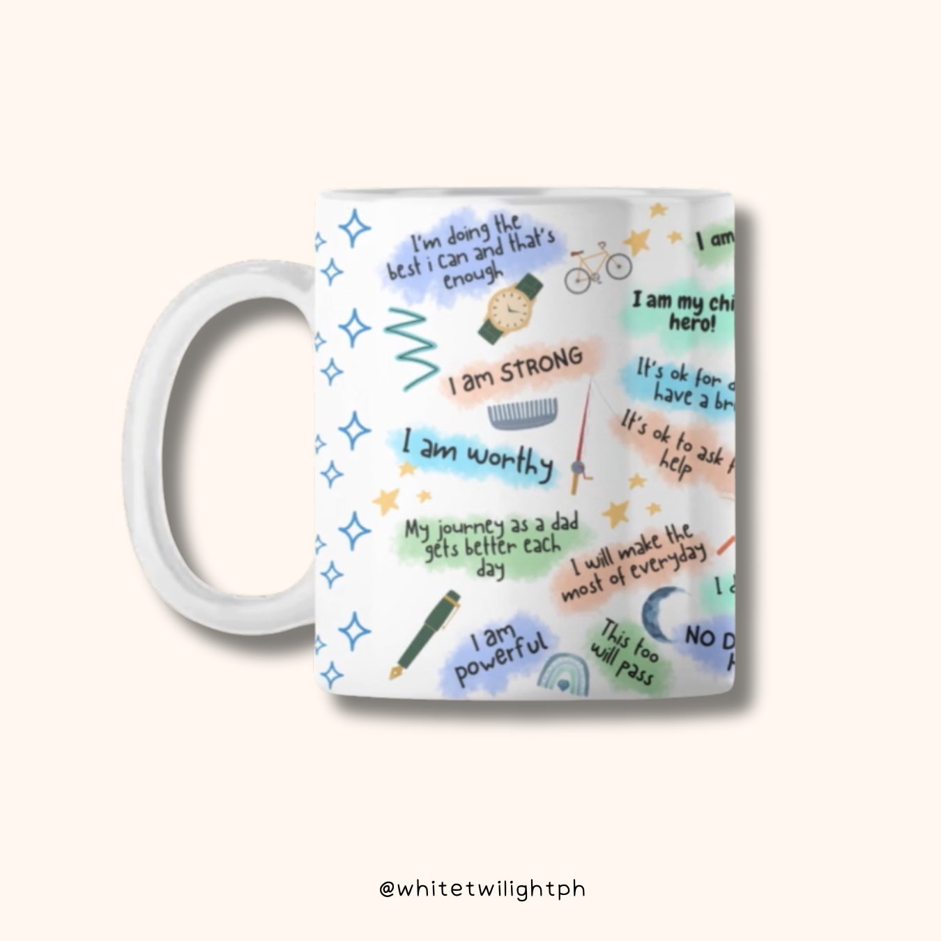 WTP Dad's Self Love Mug, 11 oz | Aesthetic, Self Care, Motivational, Positivity Gift Mug