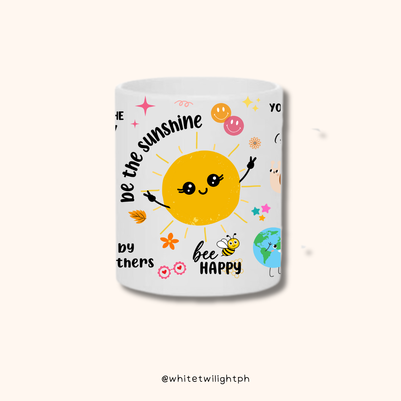 WTP Be The Sunshine Mug, 11 oz | Aesthetic, Self Care, Motivational, Positivity Gift Mug
