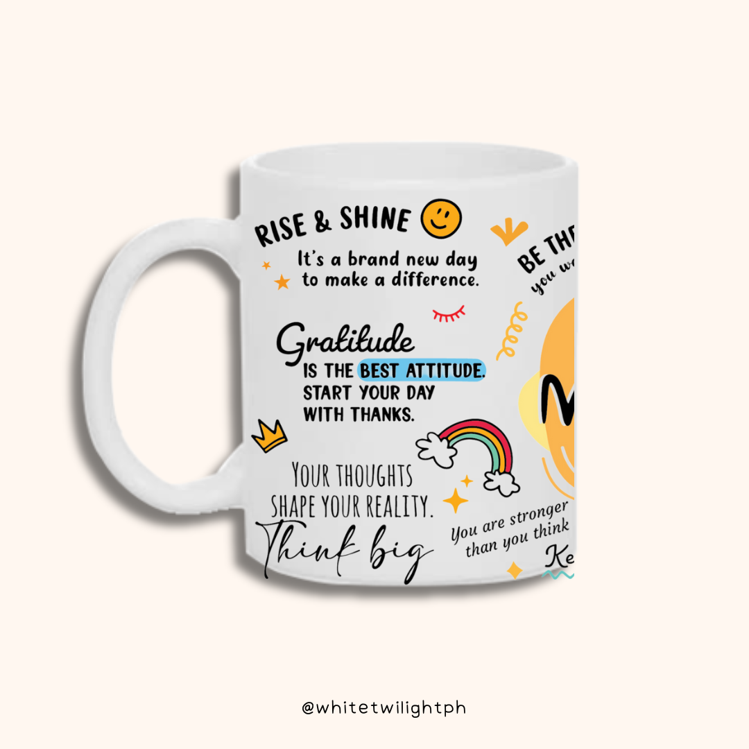 WTP The Morning Mindset Mug, 11 oz | Aesthetic, Self Care, Motivational, Positivity Gift Mug