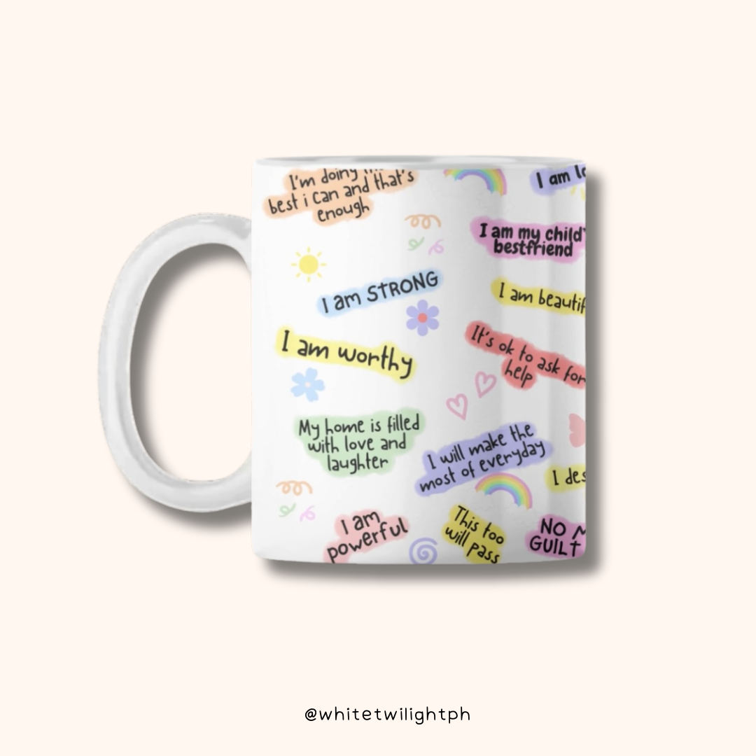 WTP Mum's Self Love Mug, 11 oz | Aesthetic, Self Care, Motivational, Positivity Gift Mug