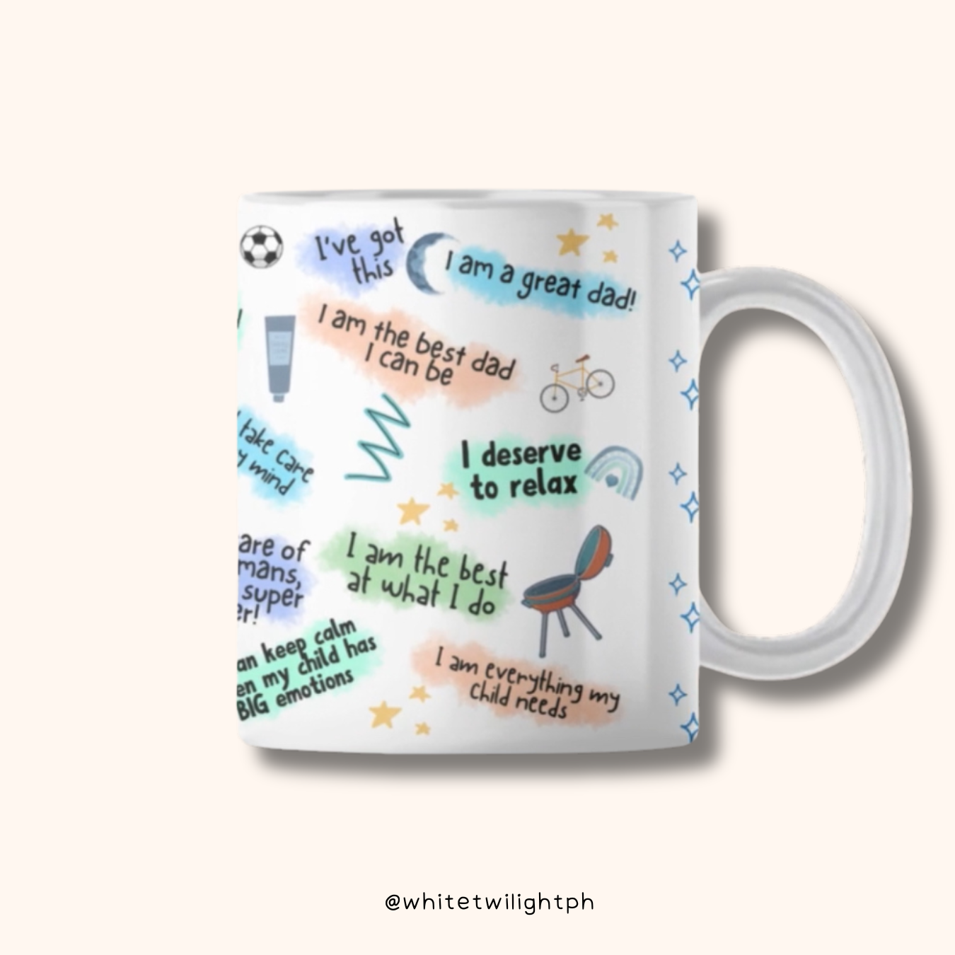 WTP Dad's Self Love Mug, 11 oz | Aesthetic, Self Care, Motivational, Positivity Gift Mug