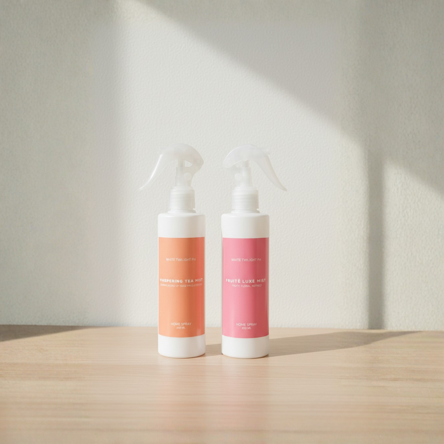 WTP Home & Car Spray Collection – 250ml Long-Lasting Antibacterial Room, Linen, and Car Fragrance | Alcohol-Free, Fabric Safe, Multipurpose Spray