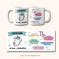 WTP Zodiac Signs Affirmation Mug, 11oz – Cute and Inspiring Ceramic Mug for Daily Positivity