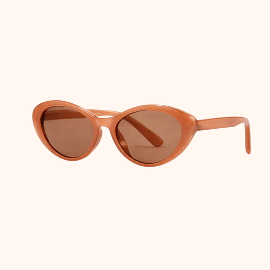 White Twilight PH Retro Jelly Cat Eye Sunglasses for Women – Minimalist Vintage Fashion Sunnies | Jelly Tea Frame | Vacation & Daily Outfit Eyewear