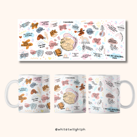WTP Breastfeeding Mug Affirmation , 11 oz | Aesthetic, Self Care, Motivational, Positivity Gift Mug