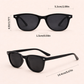 White Twilight PH Shine Bright Sunnies – Classic Fashion Sunglasses for Women | Lightweight Plastic Frame Shades for Casual Wear, Beach, Travel & Summer Outfit | Stylish Vacation Sunglasses (Beige, Black Brown Lens, Black Dark Lens)