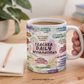 WTP Teacher Daily Affirmations Mug, 11 oz | Inspirational Ceramic Coffee Cup for Educators, Positive Quotes & Self-Care Gift for Teachers, 11 oz
