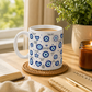 WTP Evil Eye Coffee Mug – Affirmation Mug for Positive Energy, Protection & Mindfulness, Ceramic Inspirational Cup, 11oz