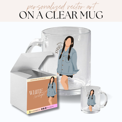 WTP Personalized Minimalist Vector Mug Coffee Mug for Home, Office, Gifts, Giveaways, Birthdays,11oz