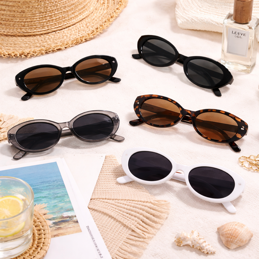 WTP Fearless Glow Sunnies – Retro Oval Sunglasses for Women | Lightweight Fashion Eyewear