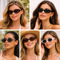 WTP Fearless Glow Sunnies – Retro Oval Sunglasses for Women | Lightweight Fashion Eyewear