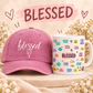 White Twilight PH Blessed Cap and Mug Gift Set for Women – Pink Adjustable Printed Baseball Cap with 11 oz Affirmation Ceramic Mug – Inspirational Christian Gift for Birthday, Christmas, Friends & Loved Ones