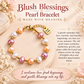 White Twilight PH Good Luck Collection | Irregular Pearl Bracelet with Gold-Tone Accents & Good Luck Charm