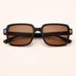 White Twilight PH Soft Aura Shades – Square Fashion Sunglasses | Trendy Aesthetic Sunglasses | Lightweight Plastic Frame | Available in Black, Warm Brown, and Champagne Shades
