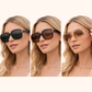 White Twilight PH Soft Aura Shades – Square Fashion Sunglasses | Trendy Aesthetic Sunglasses | Lightweight Plastic Frame | Available in Black, Warm Brown, and Champagne Shades
