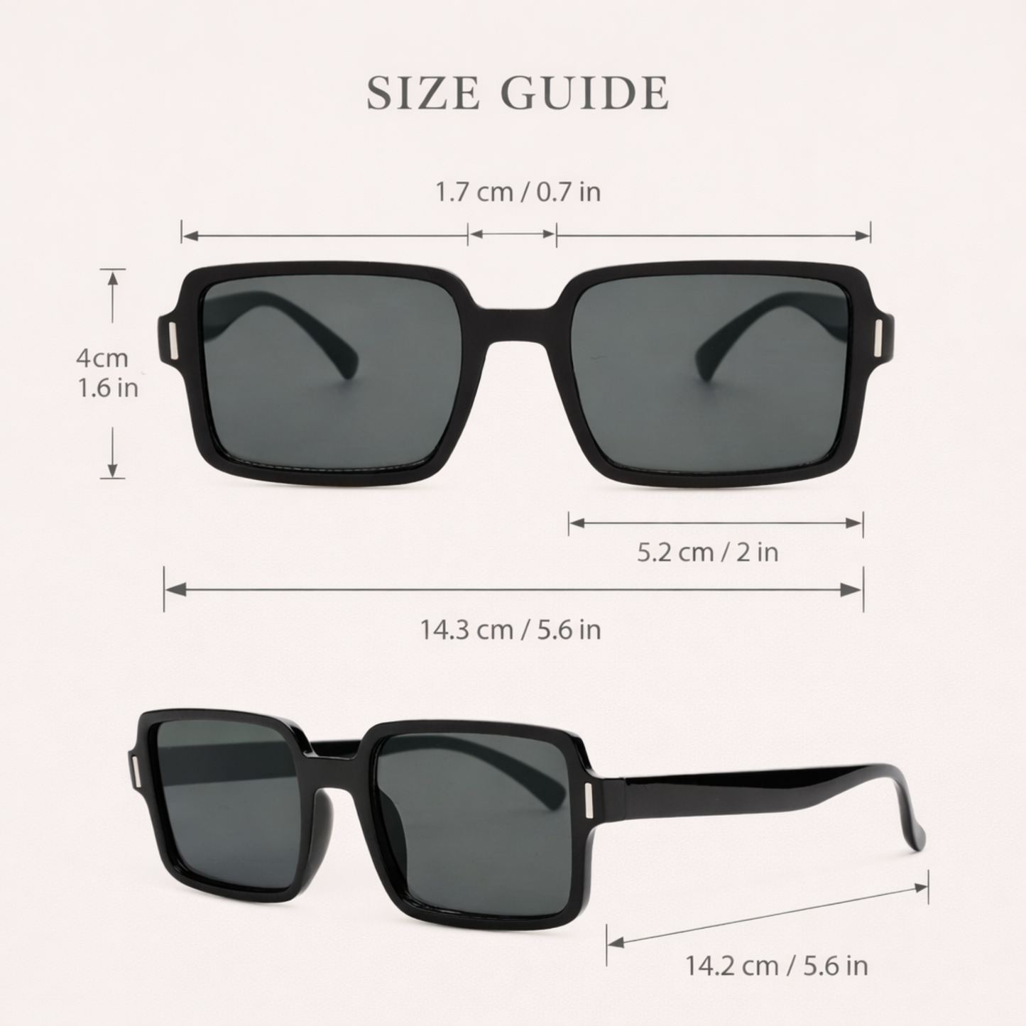White Twilight PH Soft Aura Shades – Square Fashion Sunglasses | Trendy Aesthetic Sunglasses | Lightweight Plastic Frame | Available in Black, Warm Brown, and Champagne Shades