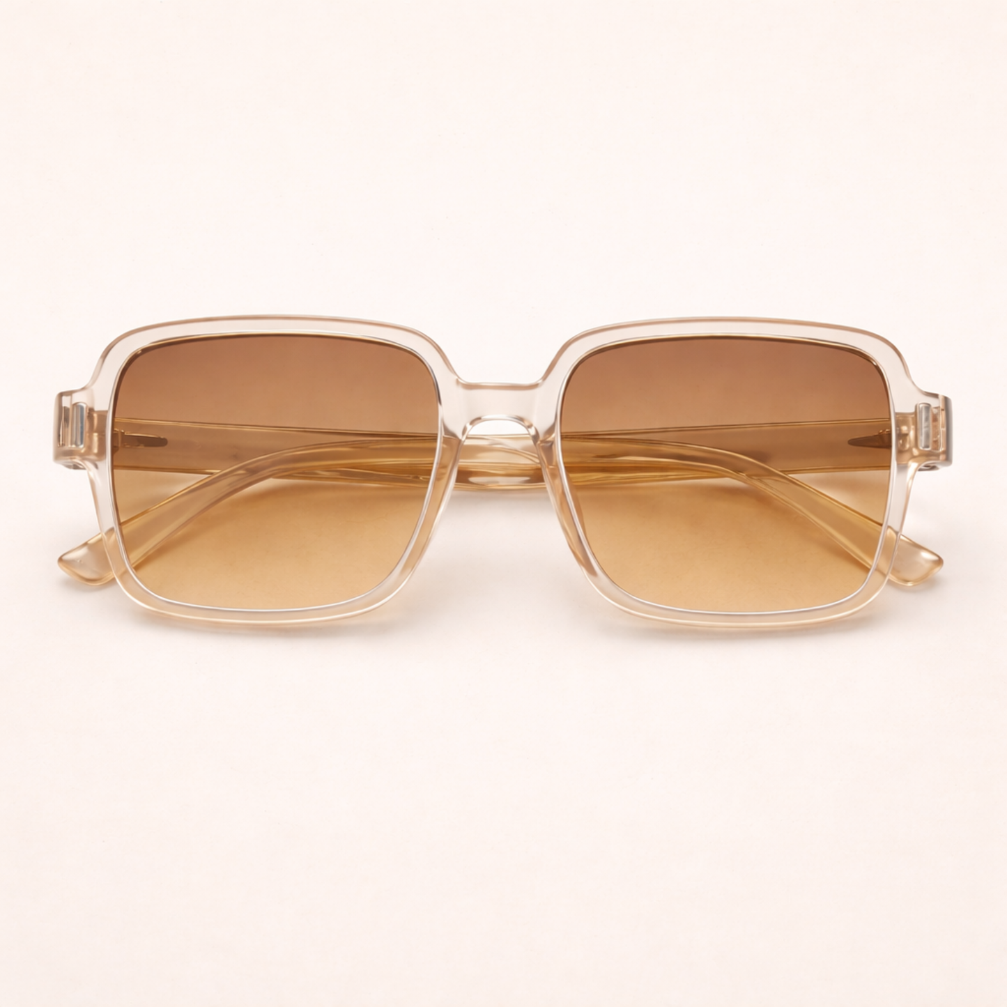 White Twilight PH Soft Aura Shades – Square Fashion Sunglasses | Trendy Aesthetic Sunglasses | Lightweight Plastic Frame | Available in Black, Warm Brown, and Champagne Shades