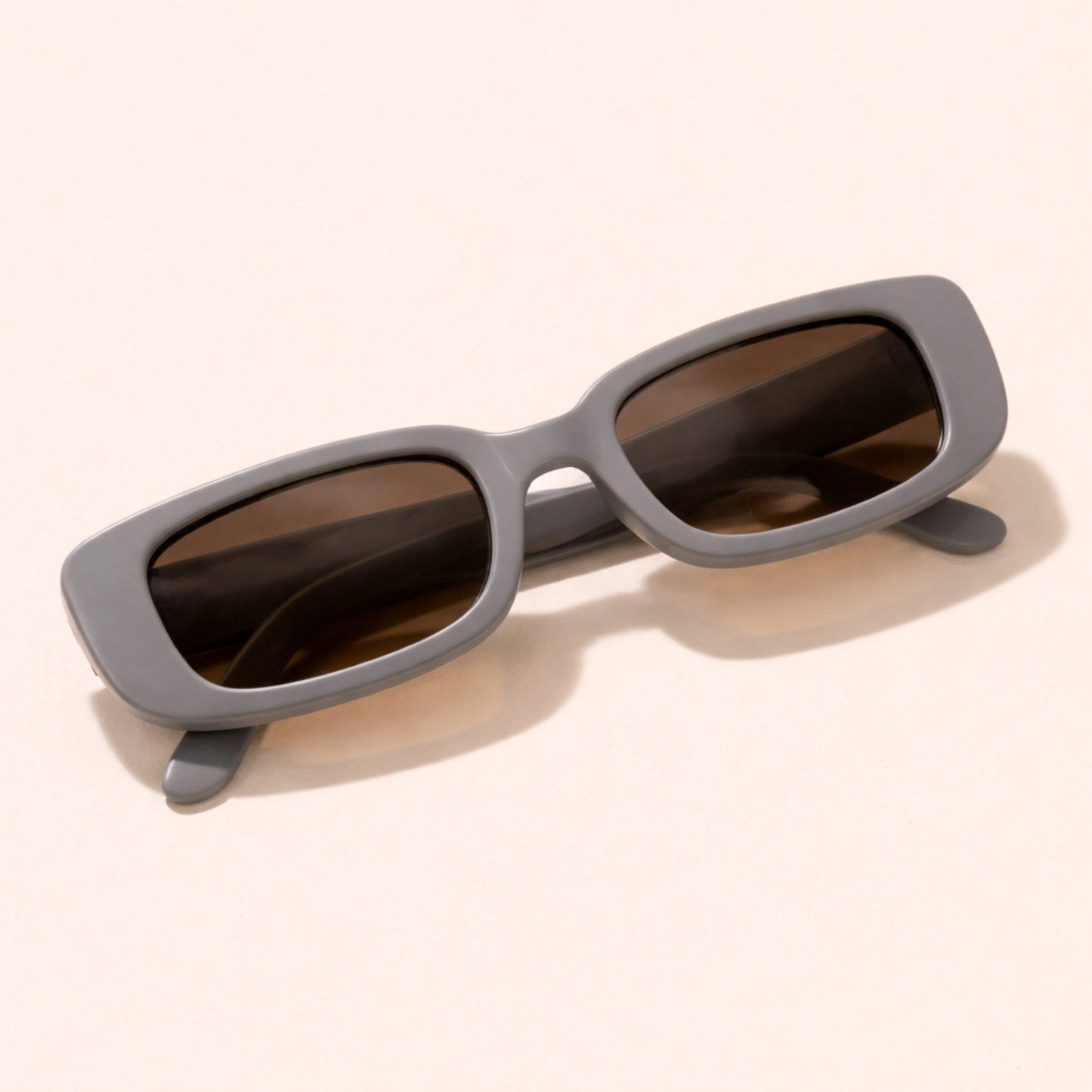 White Twilight PH Sunshine Energy Sunnies – Retro Rectangle Fashion Sunglasses for Women & Men | Trendy Thick Frame Vintage Shades | Stylish Everyday Sunglasses for Travel, Beach & Casual Outfits (Sold Individually)