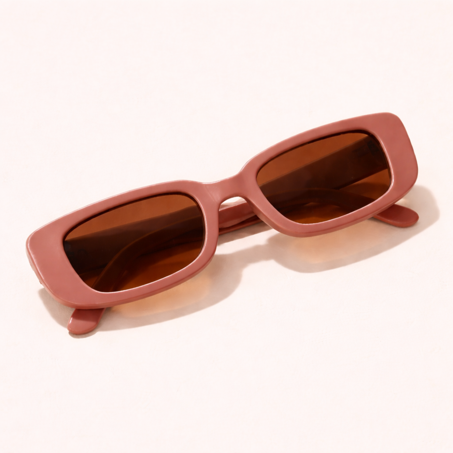 White Twilight PH Sunshine Energy Sunnies – Retro Rectangle Fashion Sunglasses for Women & Men | Trendy Thick Frame Vintage Shades | Stylish Everyday Sunglasses for Travel, Beach & Casual Outfits (Sold Individually)