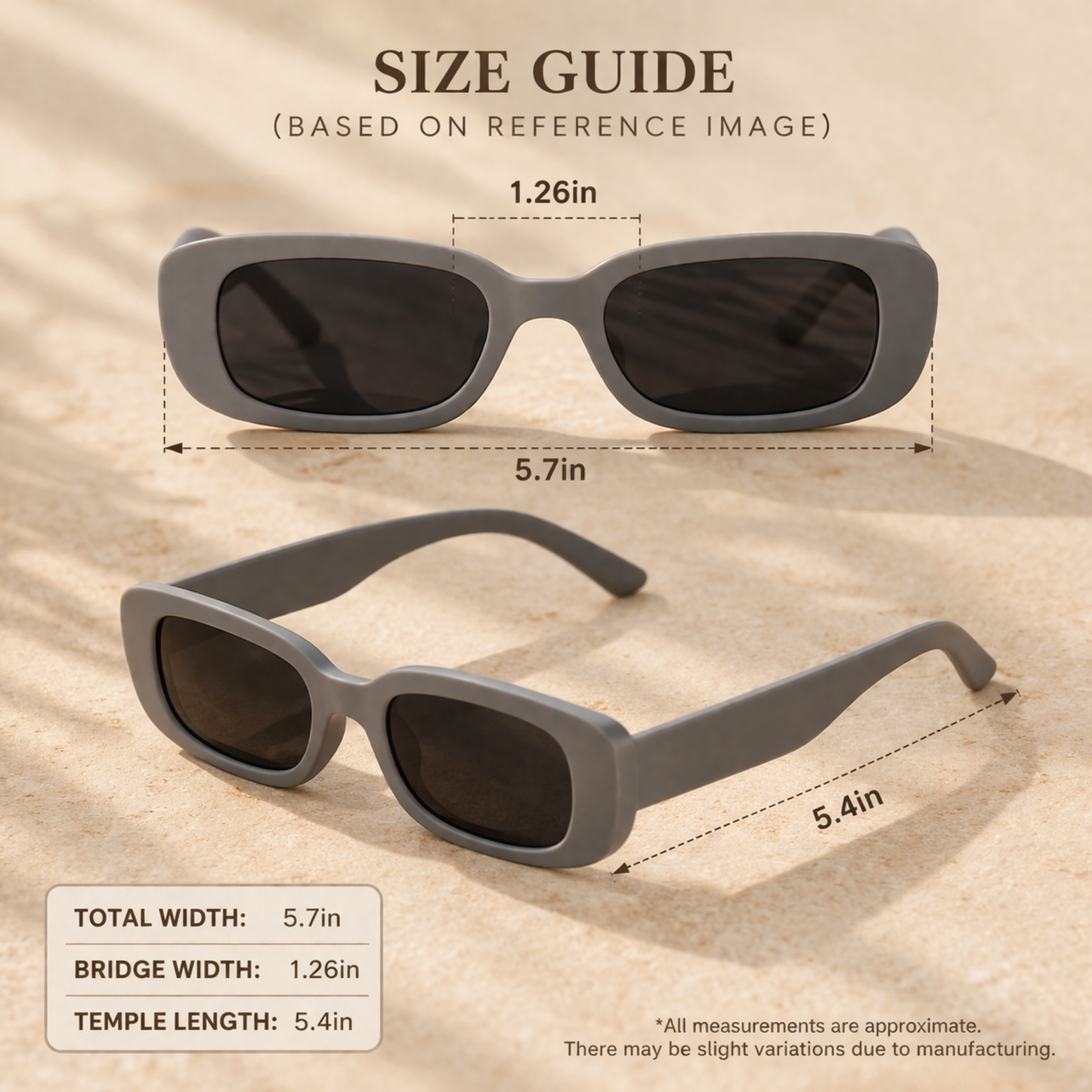 White Twilight PH Sunshine Energy Sunnies – Retro Rectangle Fashion Sunglasses for Women & Men | Trendy Thick Frame Vintage Shades | Stylish Everyday Sunglasses for Travel, Beach & Casual Outfits (Sold Individually)