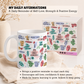 WTP My Daily Affirmation Mug, 11 oz | Aesthetic, Self Care, Motivational, Positivity Gift Mug, Design 1