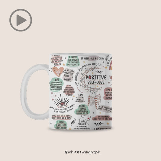 WTP The Positive Self Mug, 11 oz | Aesthetic, Self Care, Motivational, Positivity Gift Mug