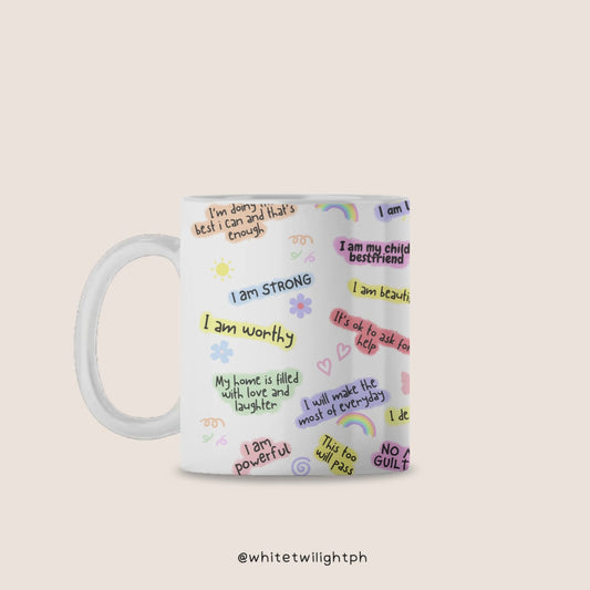 WTP Mum's Self Love Mug, 11 oz | Aesthetic, Self Care, Motivational, Positivity Gift Mug